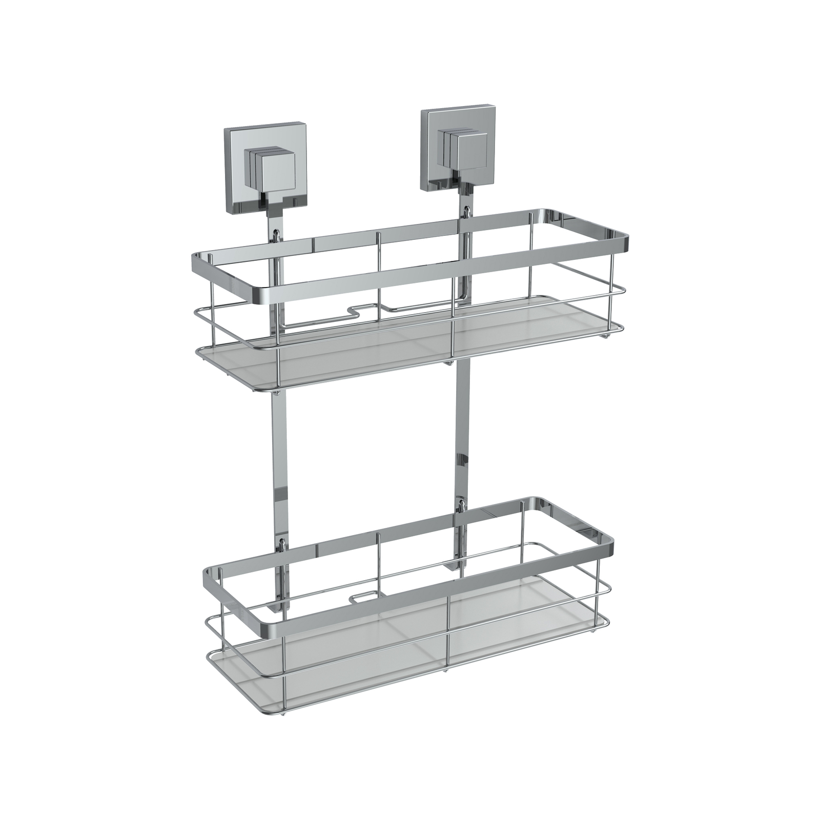 FusionLoc 26kg Stainless Steel Style Plus Double Shower Caddy