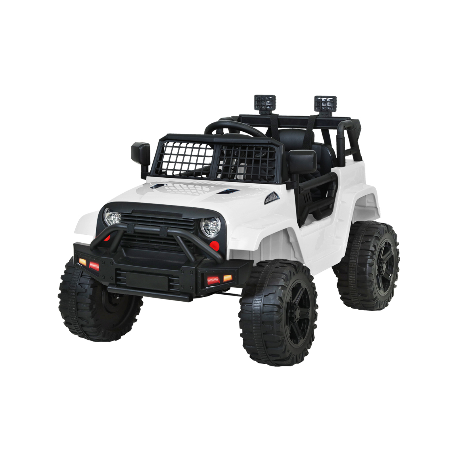 Kids Ride On Car Electric 12V Jeep Battery White Bunnings Australia