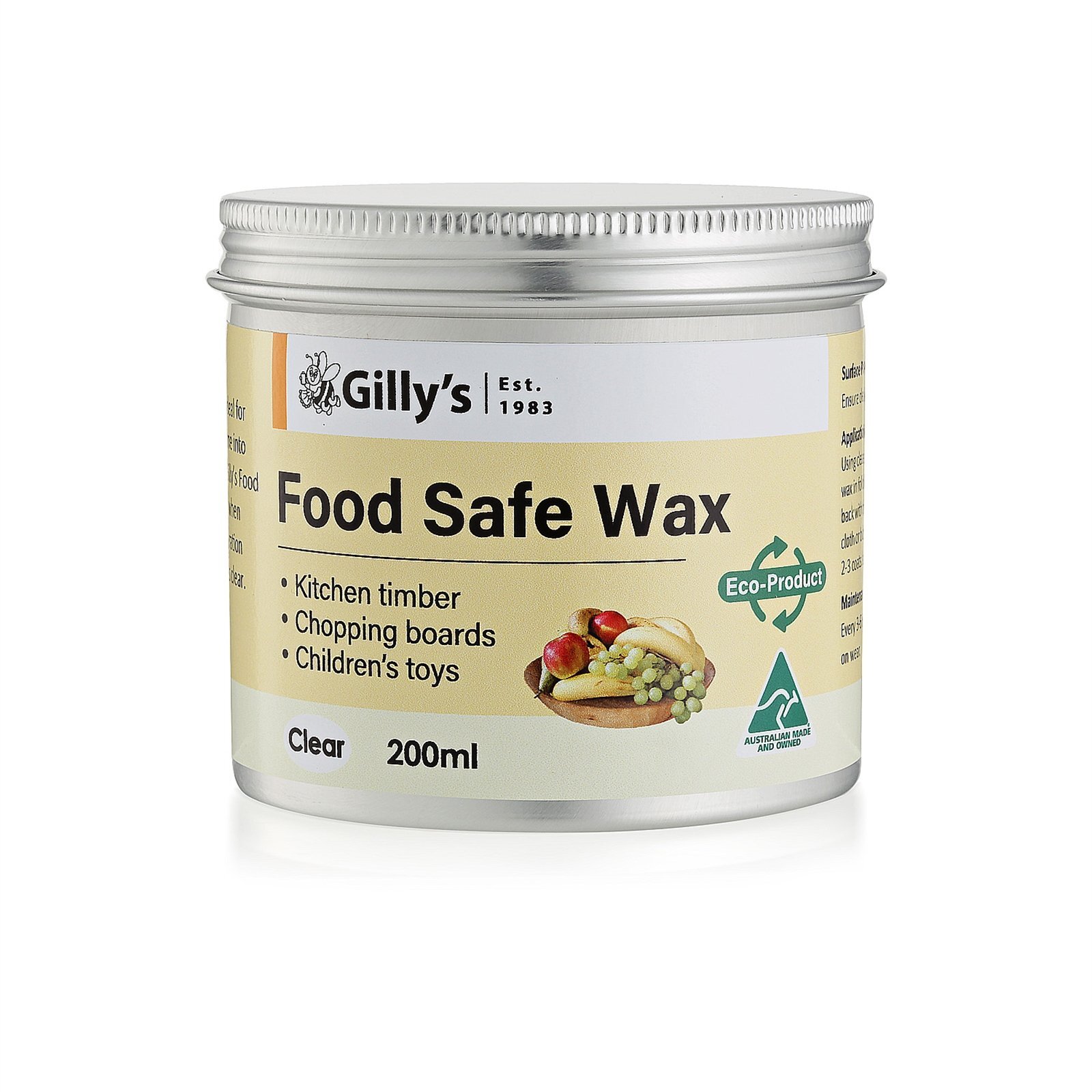 Gilly's 200 ml Food Safe Wax - Bunnings Australia