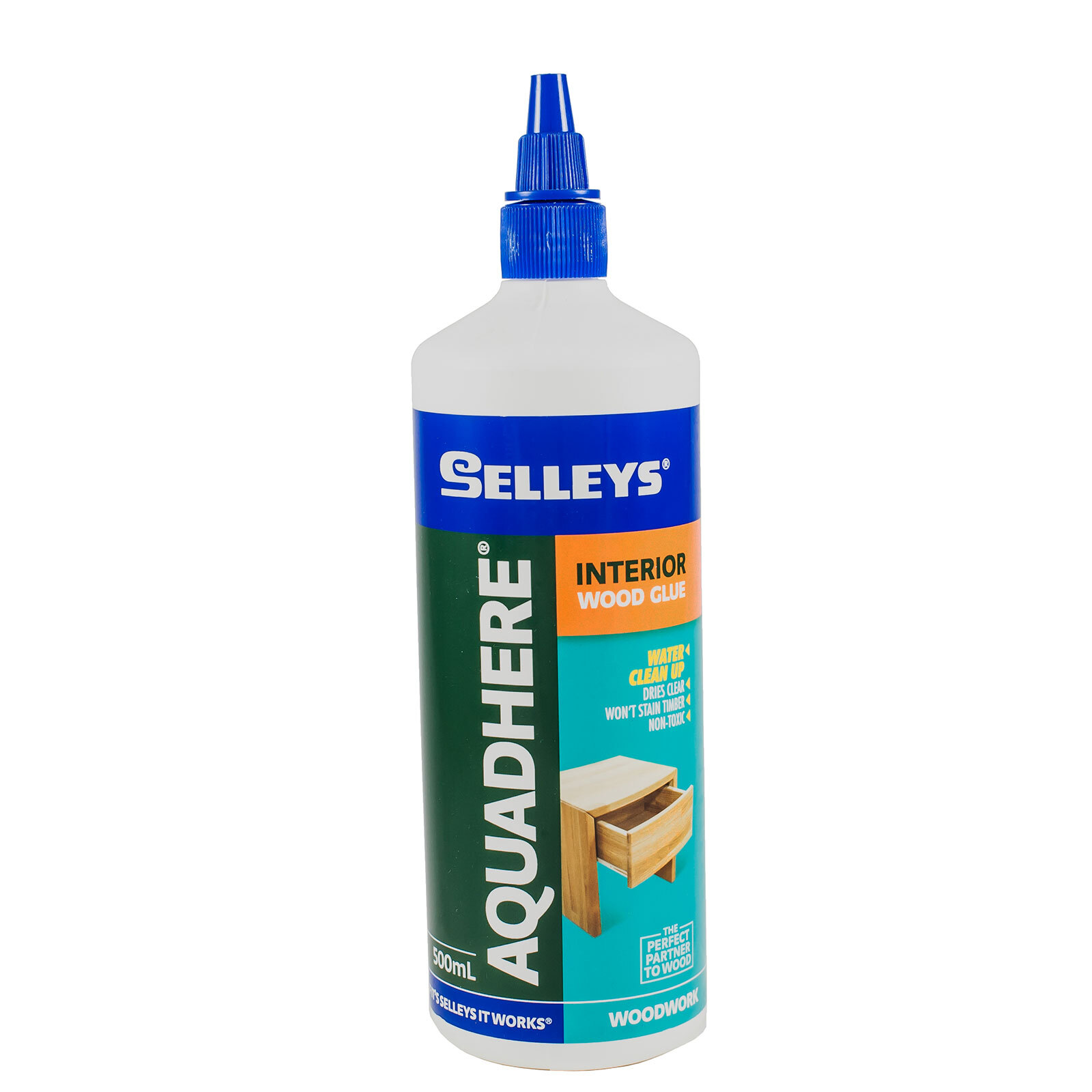 Selleys 500mL Aquadhere PVA Wood Glue Interior Adhesive Bunnings Australia