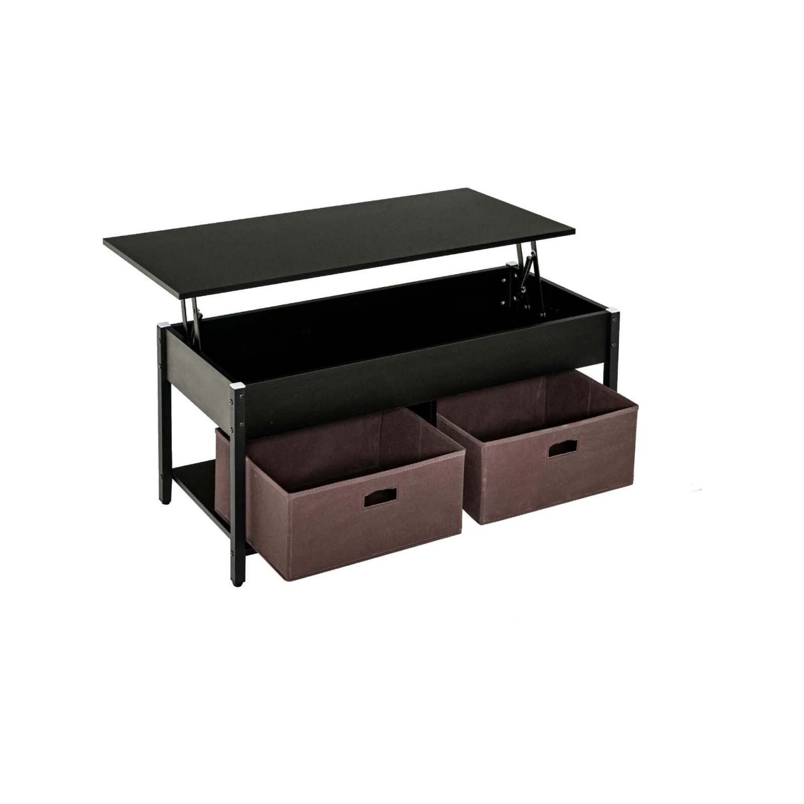 Costway Lift Top Coffee Table Storage Shelf Black - Bunnings Australia
