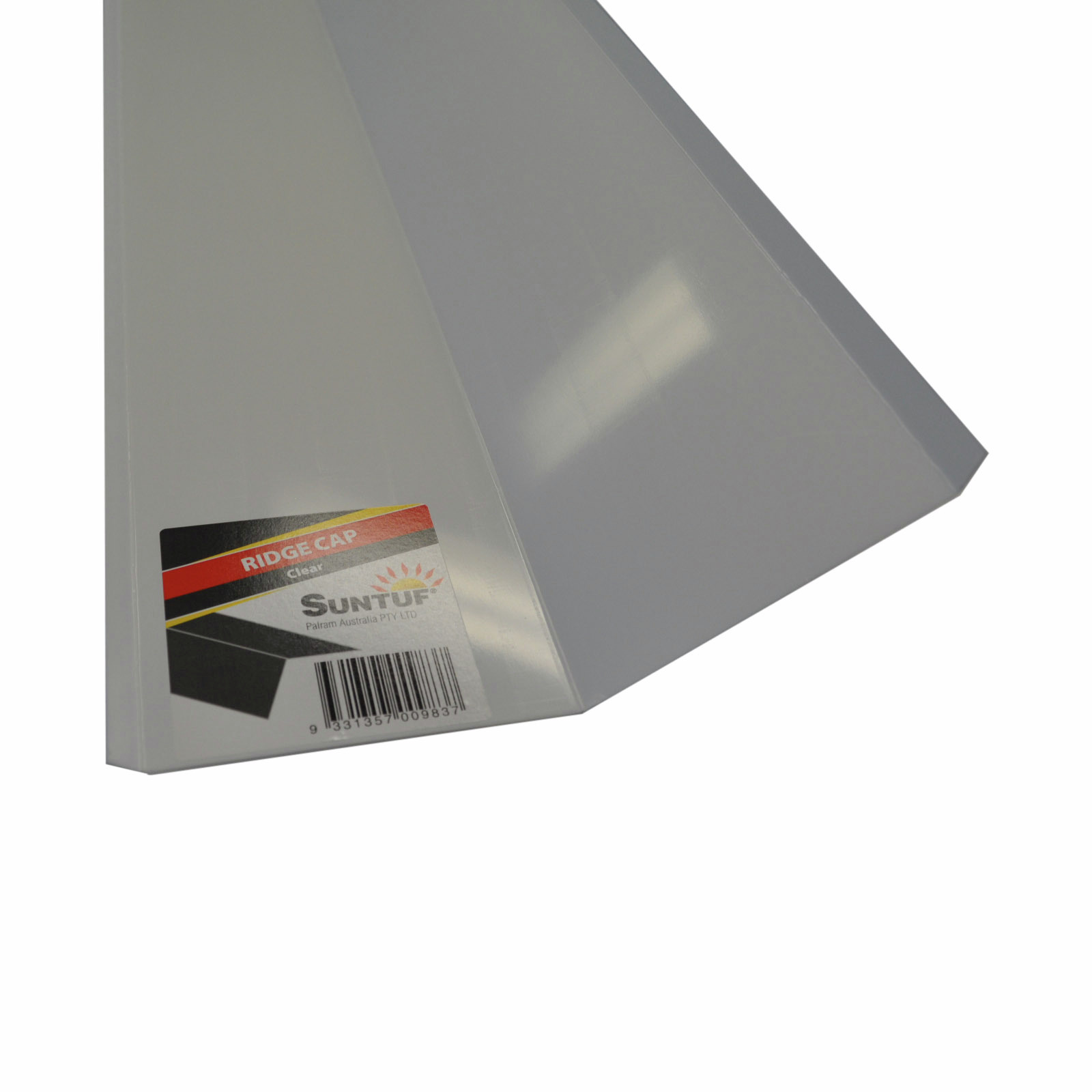 Suntuf 3.0m Clear Polycarbonate Universal Ridge Cap Bunnings Australia