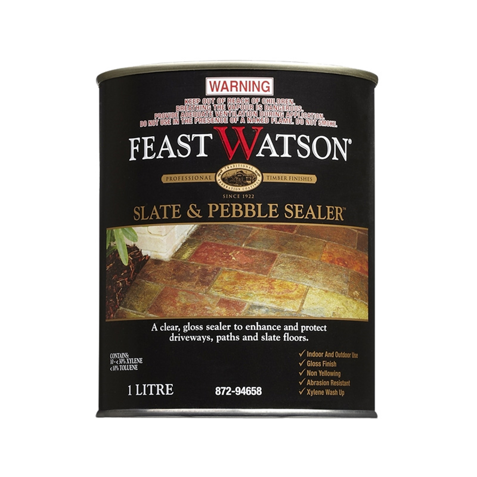 Feast Watson 1L Gloss Clear Slate And Pebble Sealer Bunnings Australia