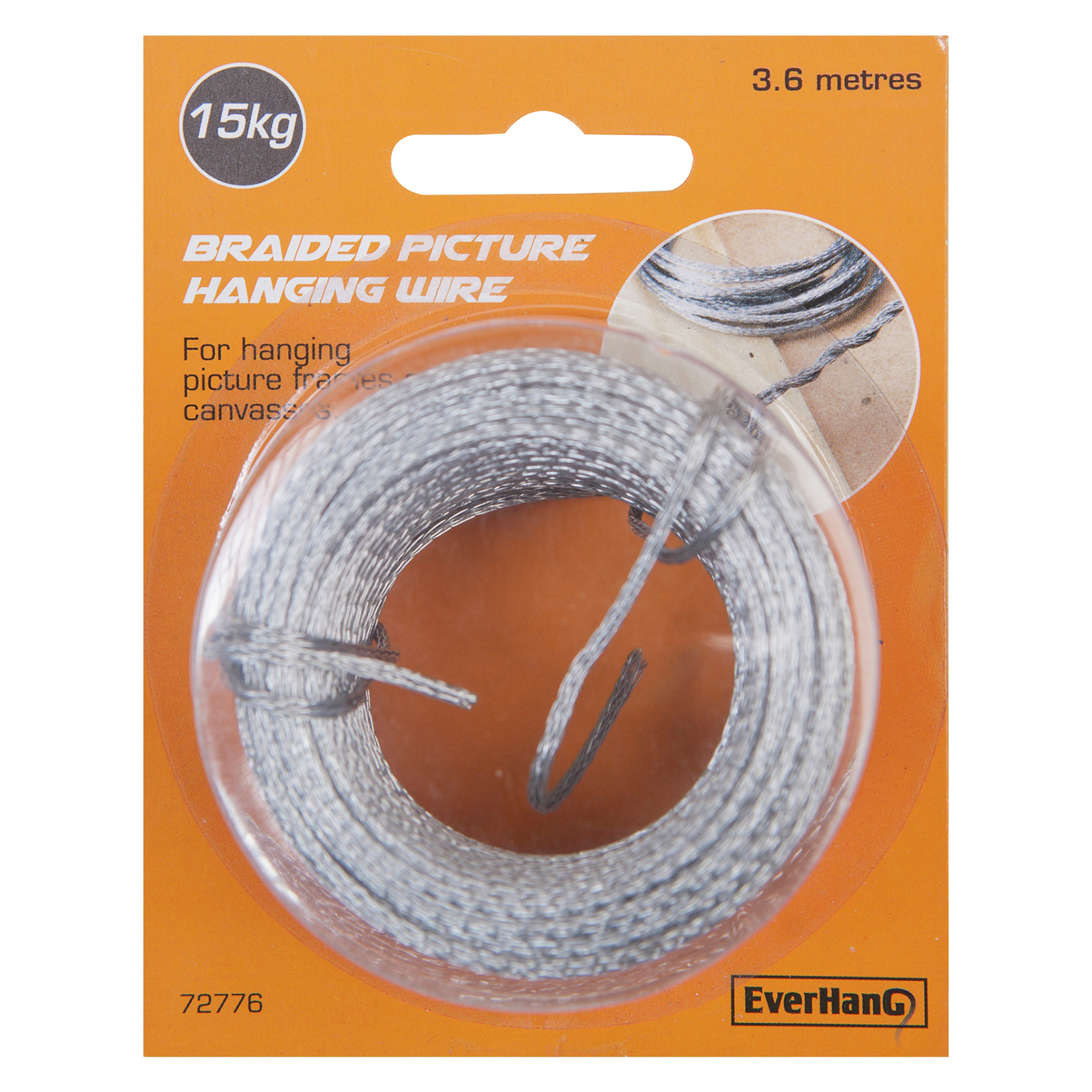 Everhang 3.6m 15kg Load Braided Picture Hanging Wire Bunnings Australia