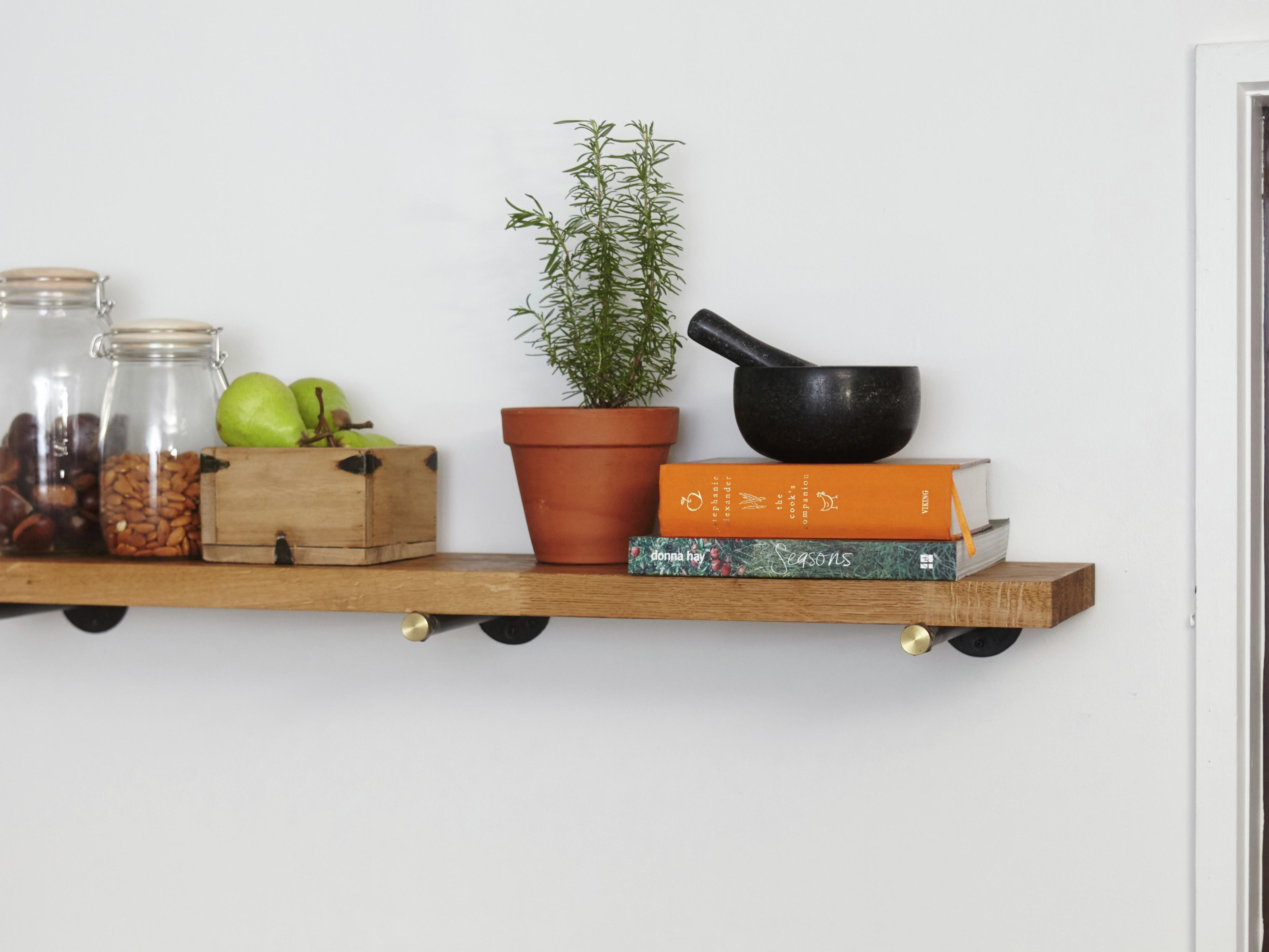 Shelf with hooks online bunnings