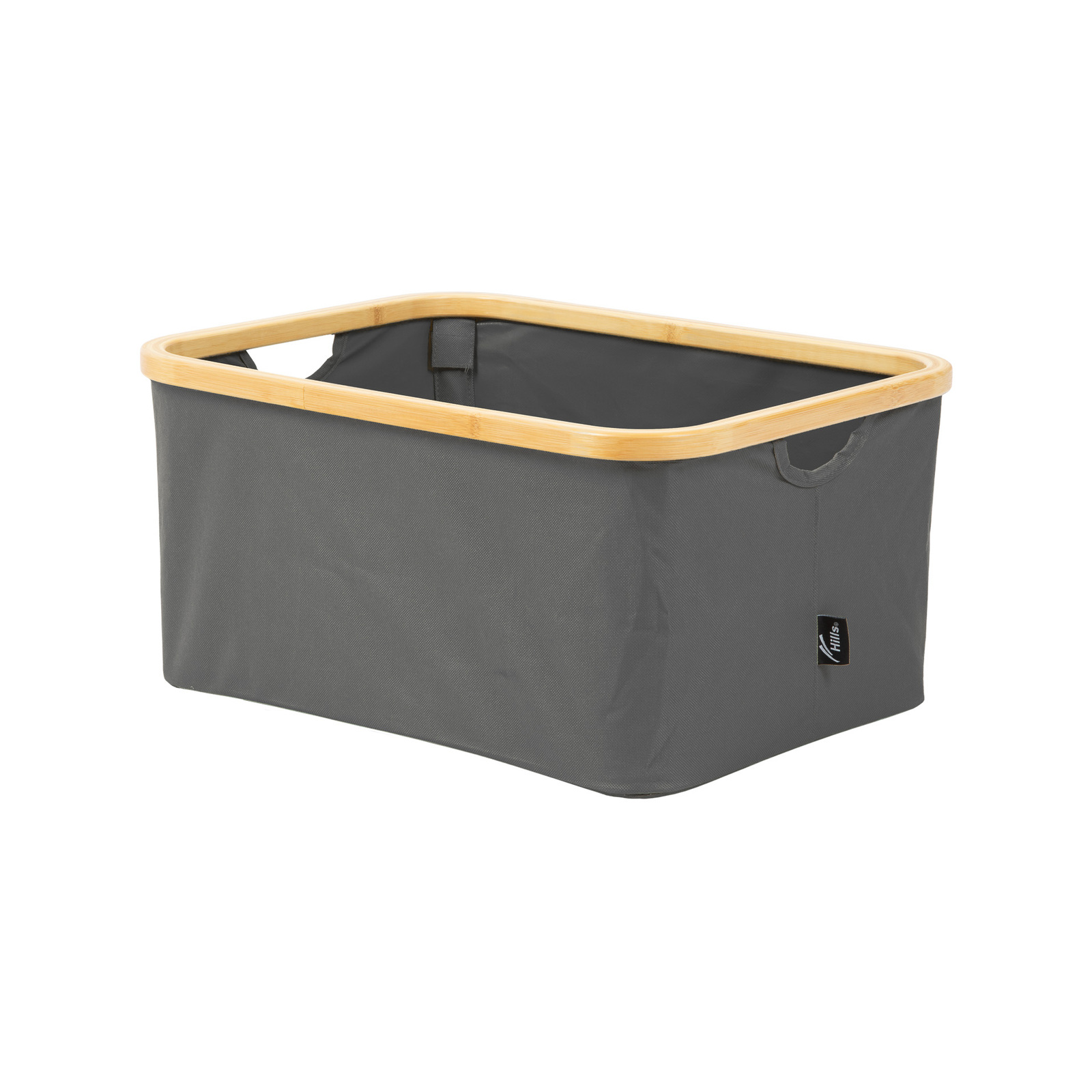 Hills 35L Grey Foldable Bamboo Laundry Basket Bunnings Australia