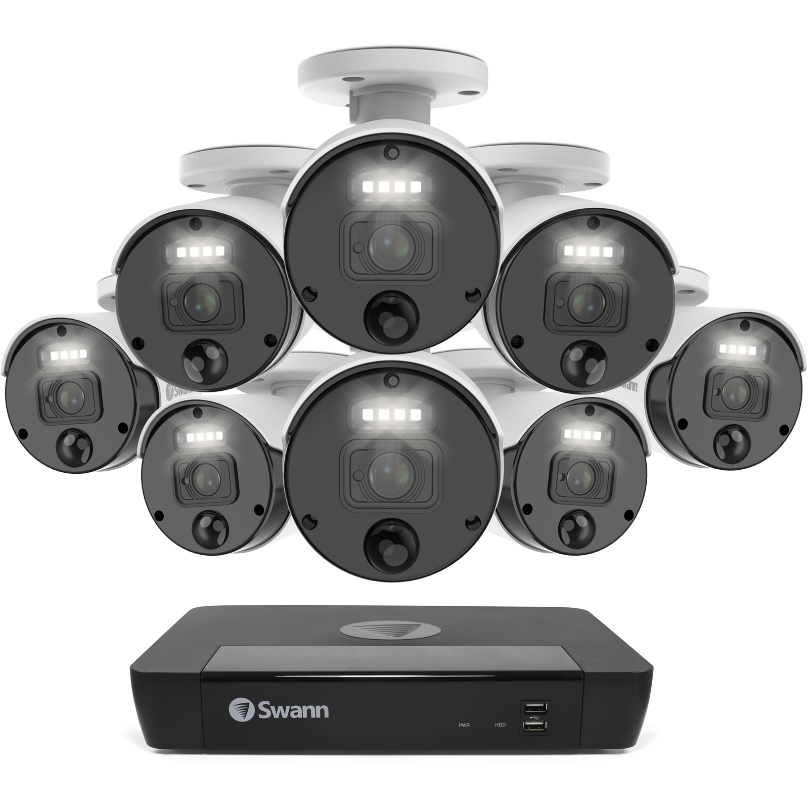 Swann 8 Camera 8 Channel NVR Security System w/ 2TB HDD & 8 x 4K