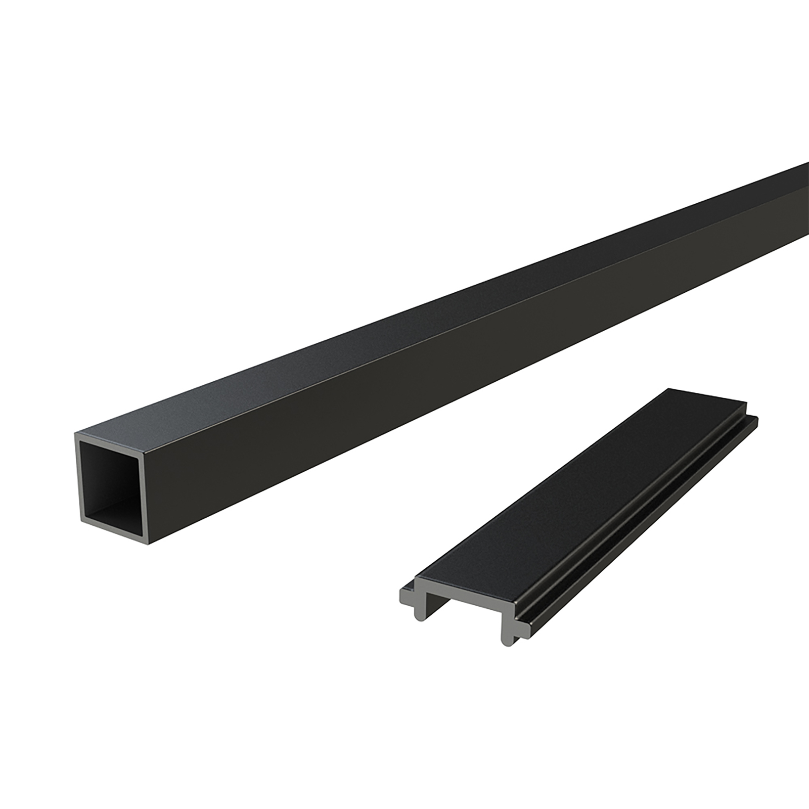 Peak 1800mm Black Aluminium Deck Balustrade Baluster And Spacer Kit
