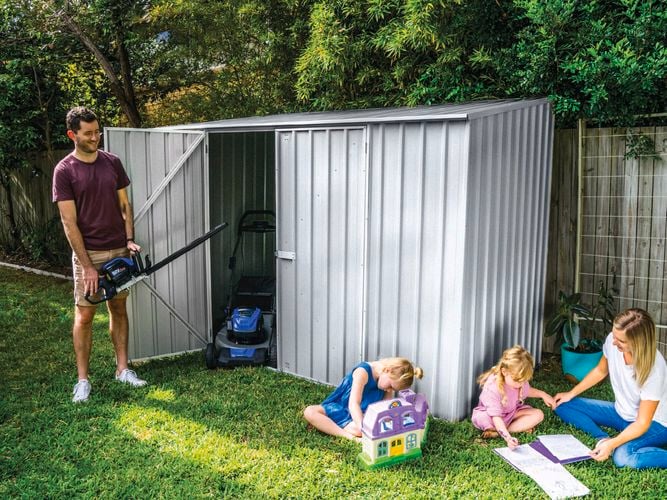 Absco
  Space Saver Shed 3.00 x 1.52 x 2.08m Zincalume - Model: ZINC30152SECOK Item:
  0191308