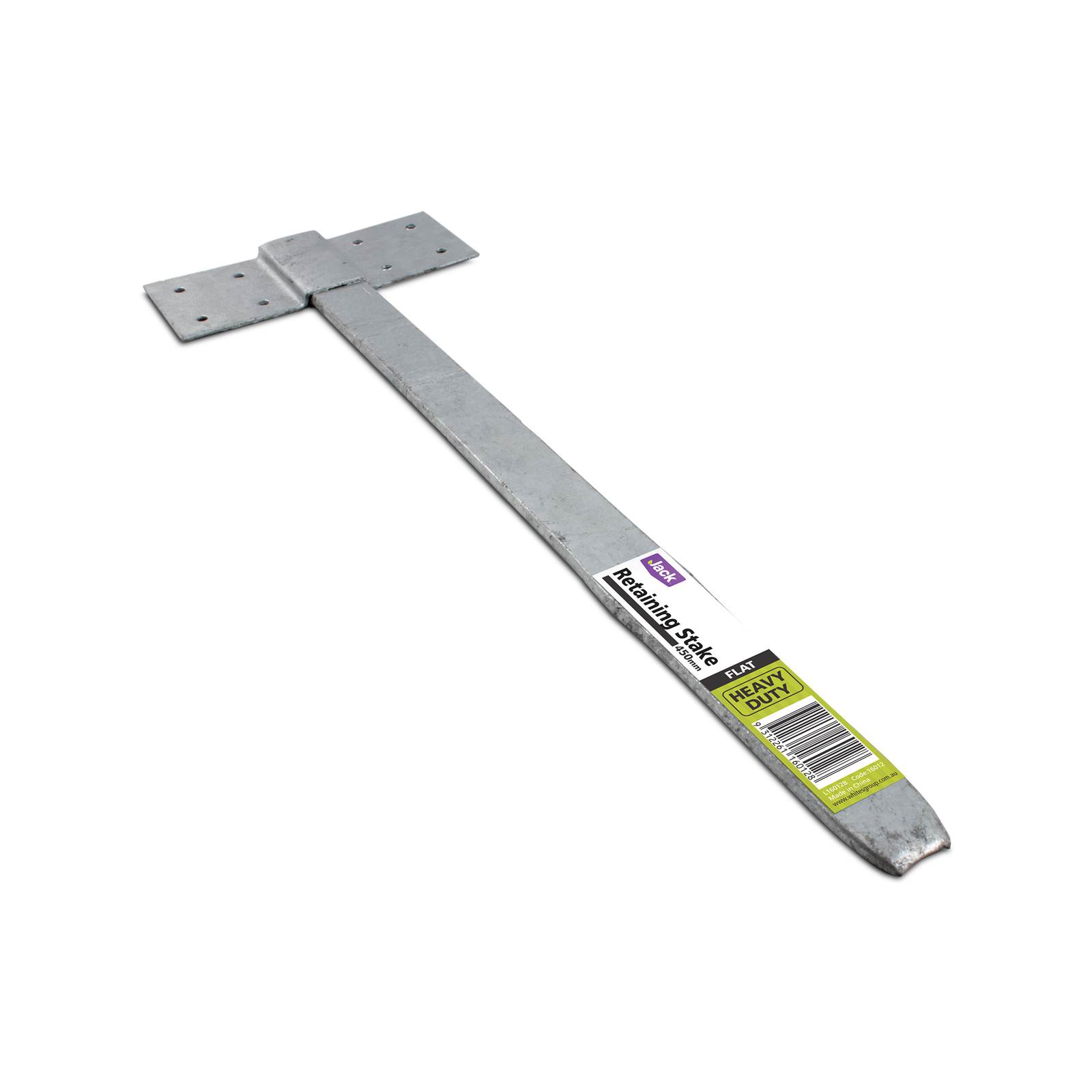 Jack 450mm Heavy Duty Steel Flat Stake Sleeper Peg Bunnings New Zealand