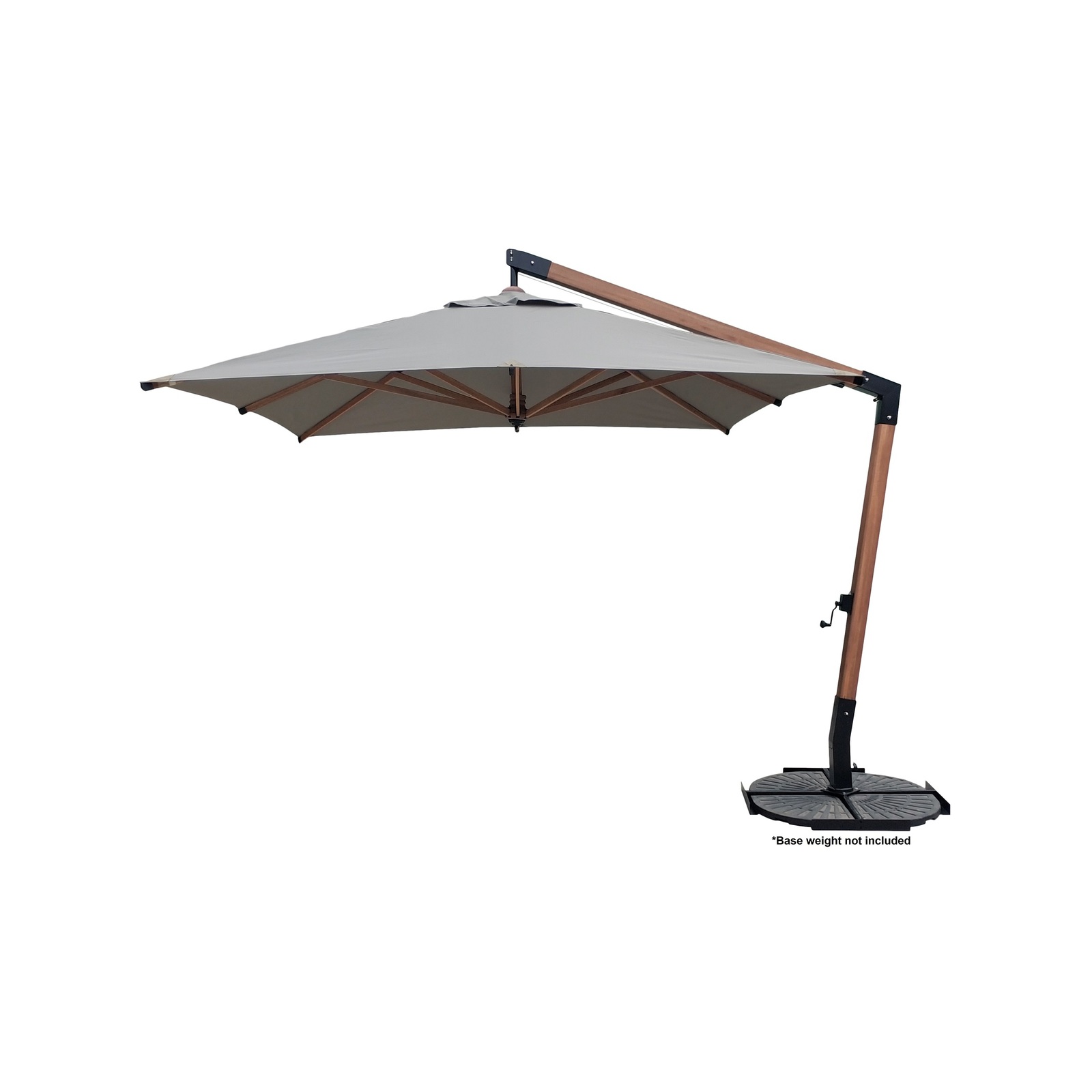 Mimosa 3 x 3m Caymen Wooden Cantilever Umbrella Bunnings Australia