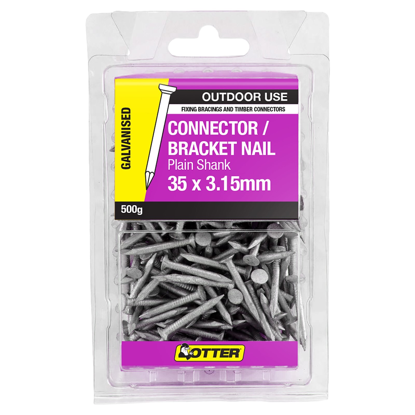 Otter 500g Galvanised Connector / Bracket Nails Bunnings Australia