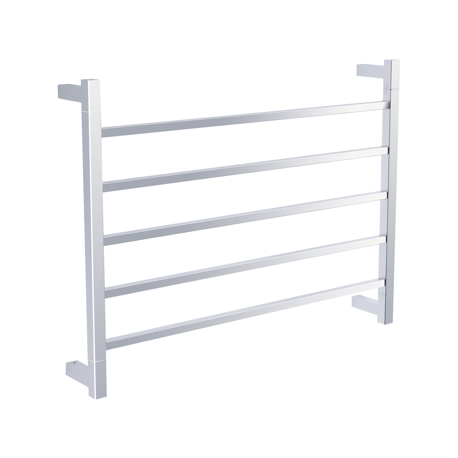 Barelli Brushed Stainless Steel 5 Square Bar Heated Towel Rail ...