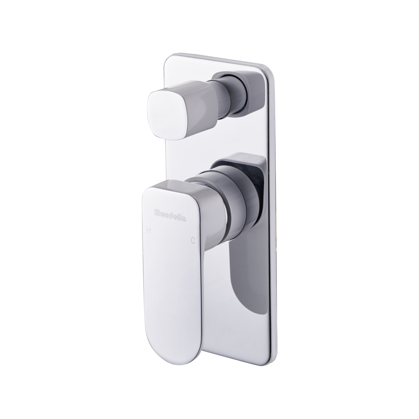 Mondella Rumba White and Chrome Diverter Shower Mixer Bunnings Australia