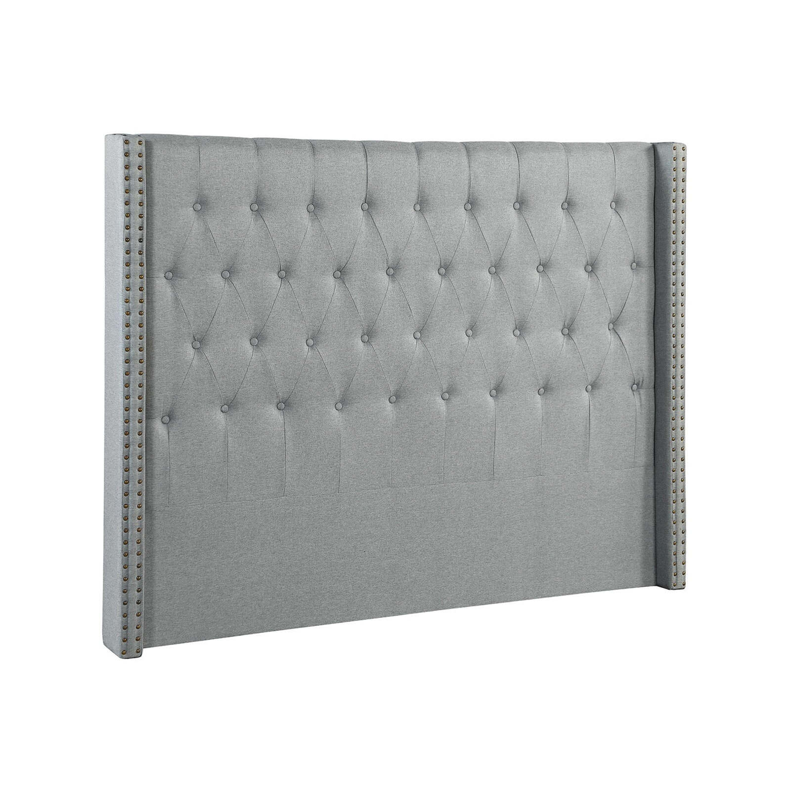 Foret Bed Head King Size Headboard Bedhead Frame Base Stud Tufted