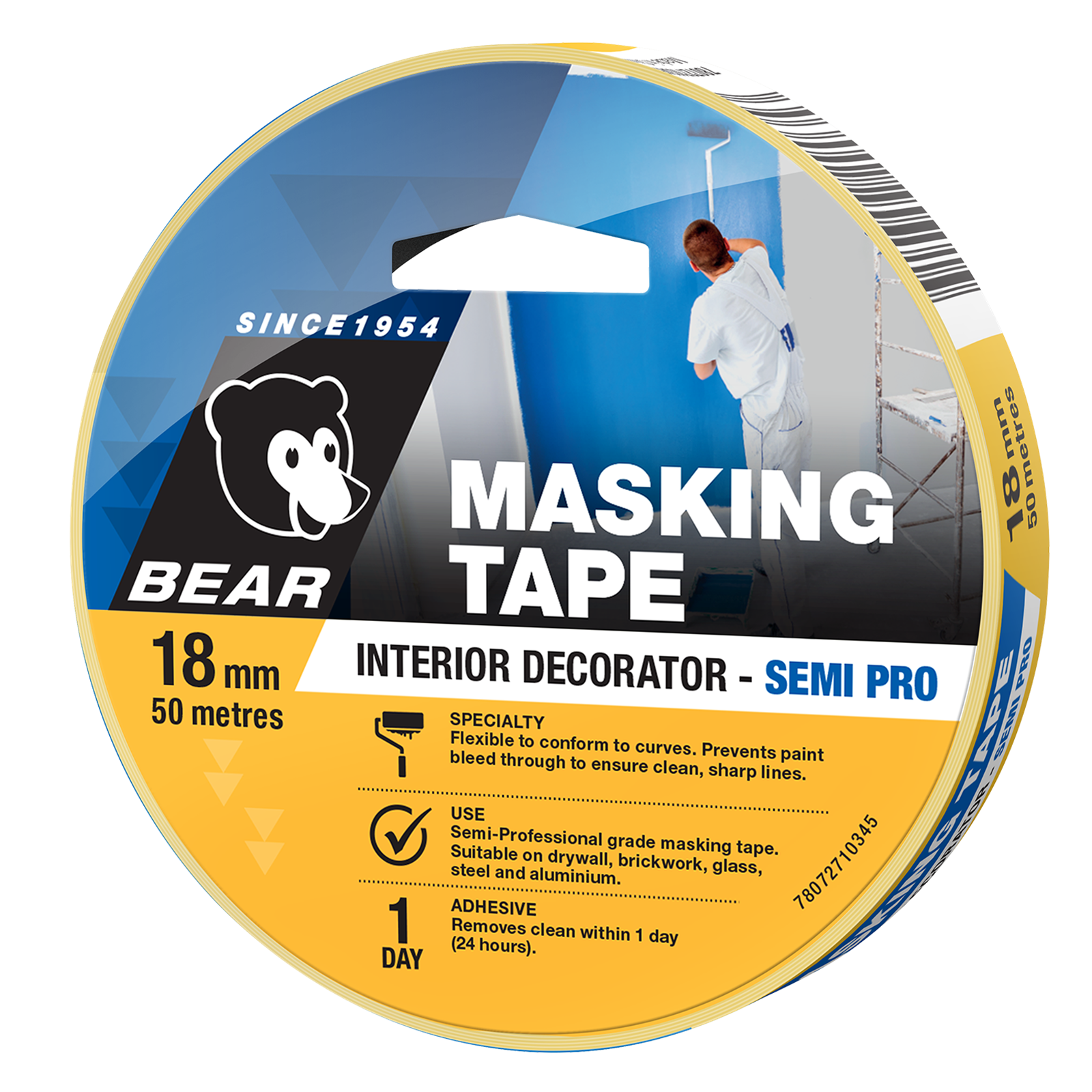 Bear 18mm x 50m Interior Decorator Masking Tape Bunnings New Zealand