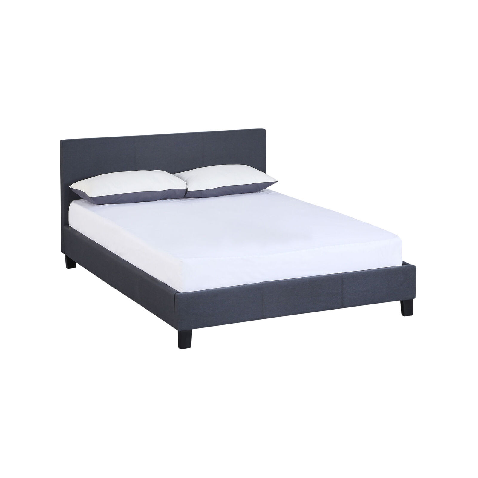 Milano Sienna Luxury Bed Frame Base And Headboard Solid Wood Padded