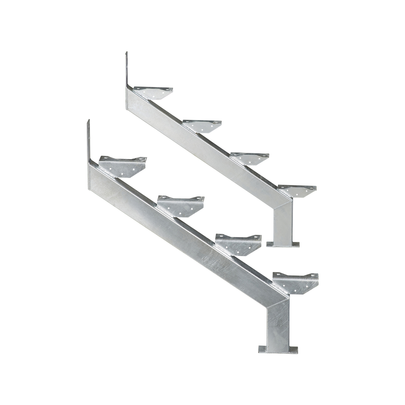 Galintel 4 Tread Heavy Duty Galvanised Steel Stair Stringer - 2 Pack ...