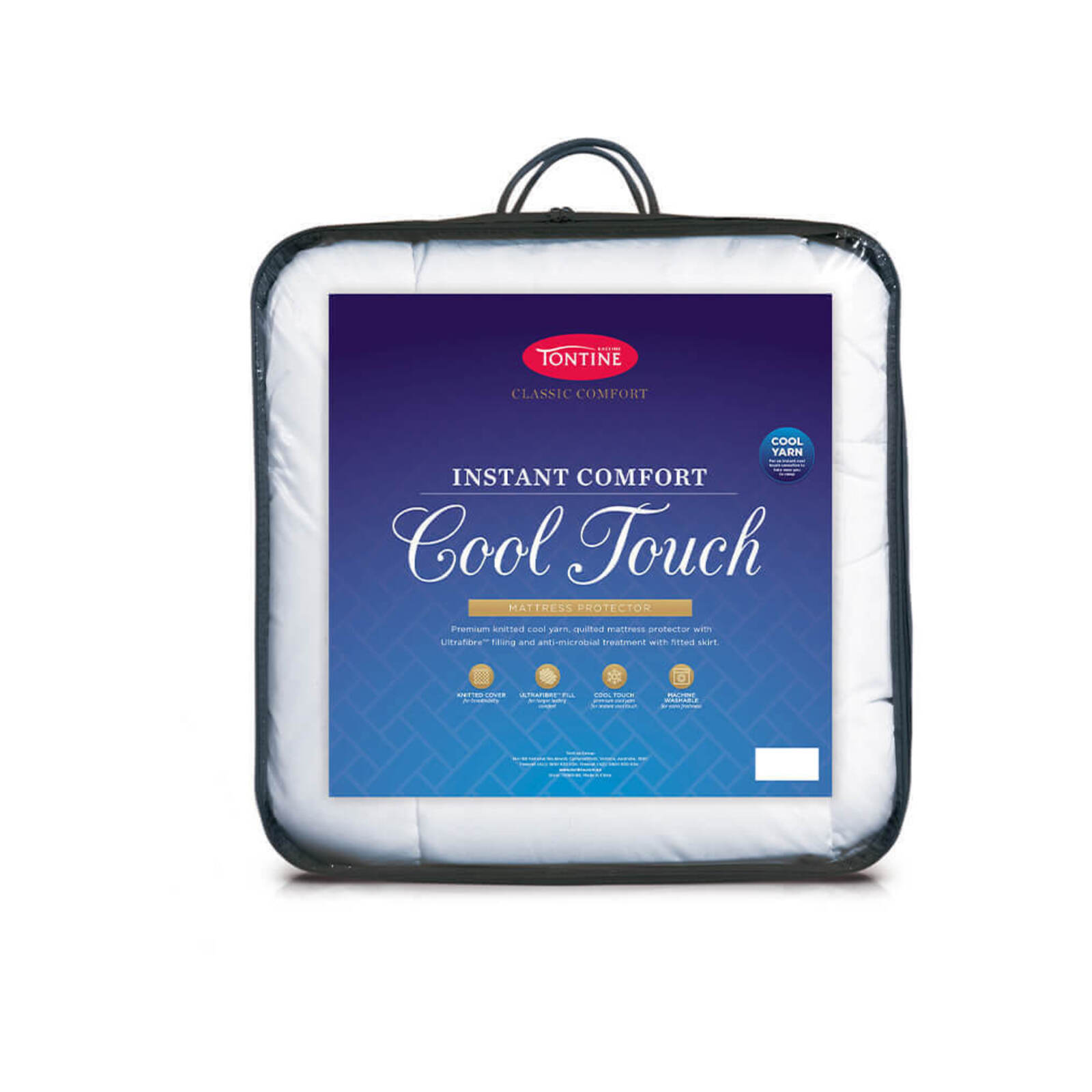 Tontine Classic Comfort Cool Touch Mattress Protector King Bed