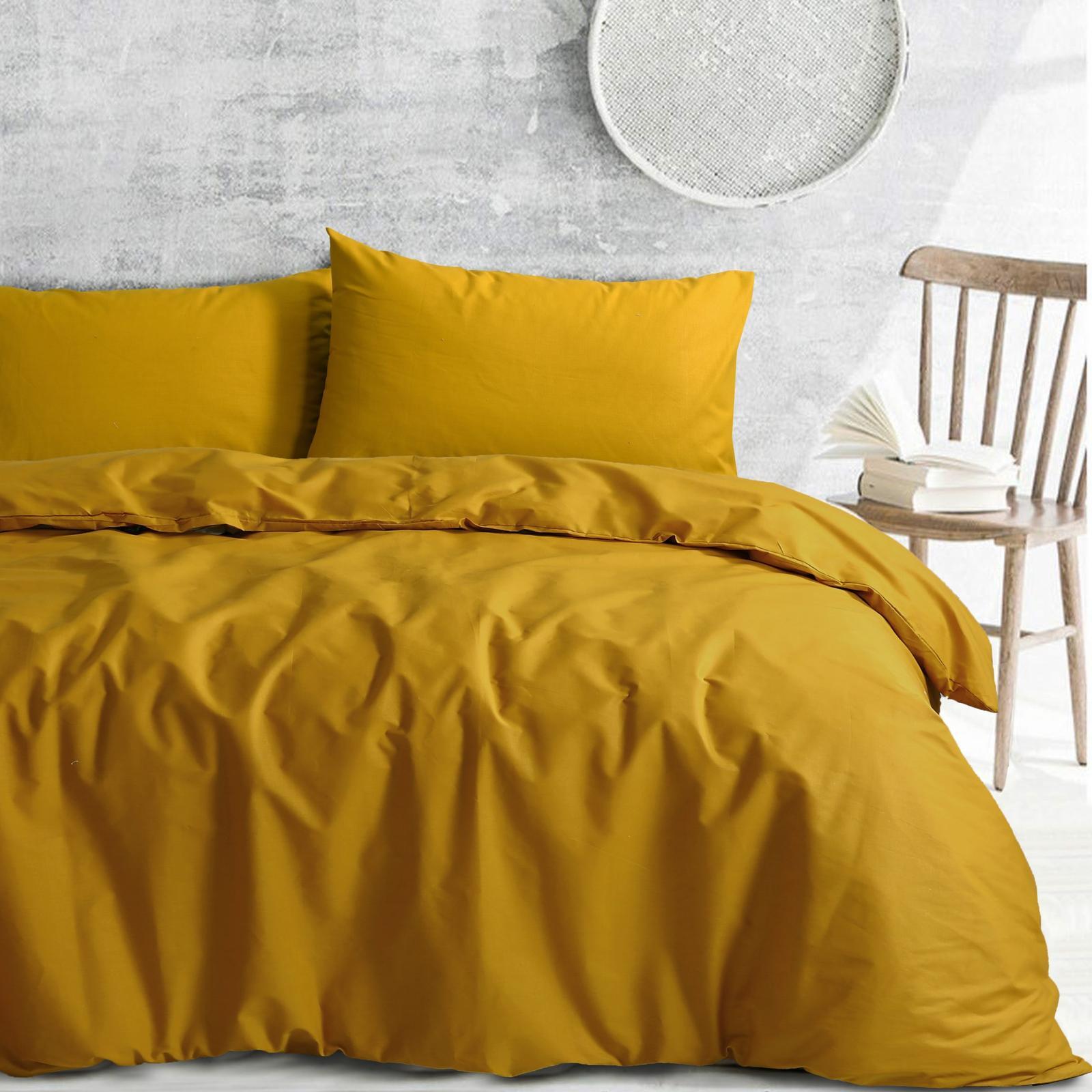 Amson Royale Cotton Mustard Super king Quilt Cover Set Bunnings Australia