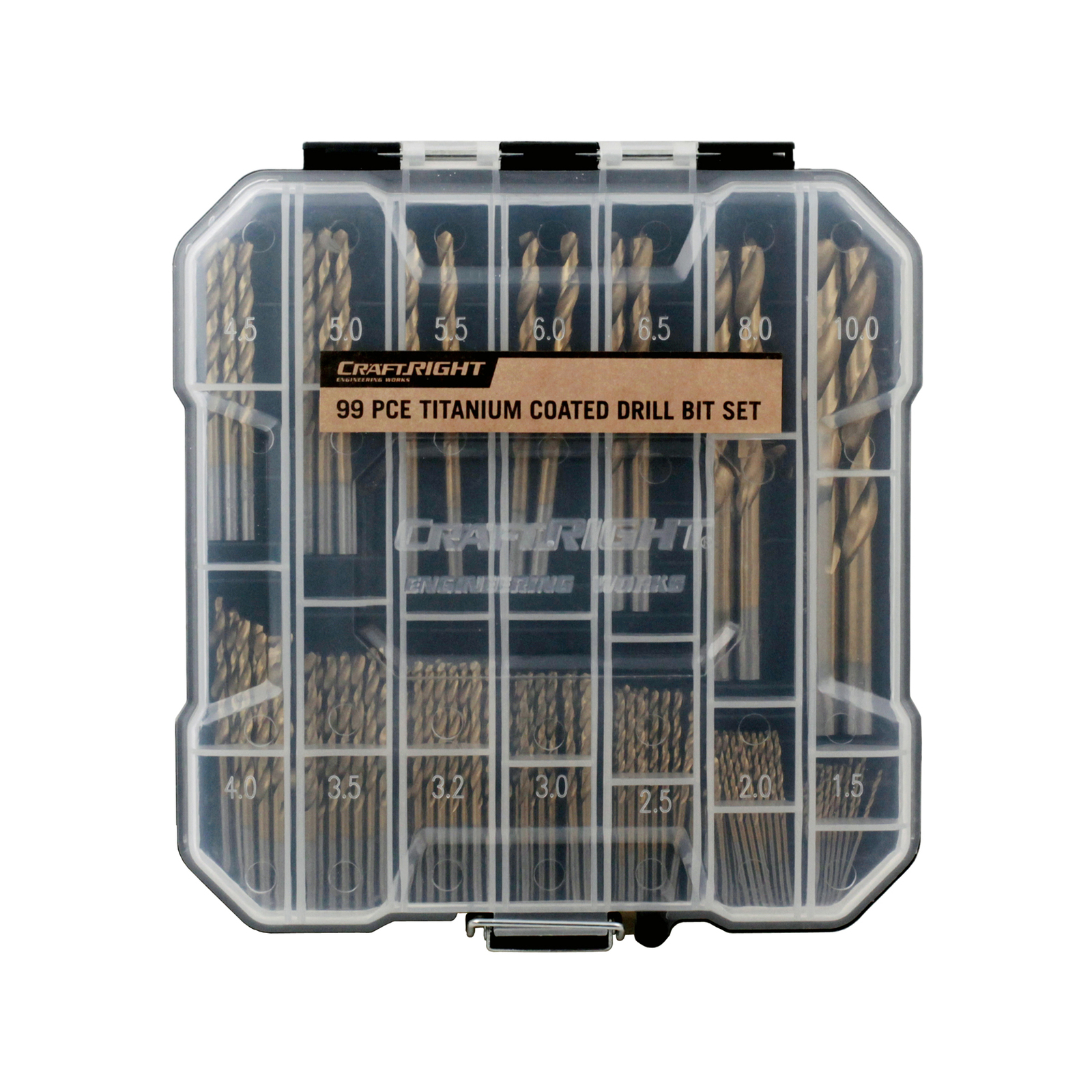 Craftright 99 Piece Titanium Coated Drill Bit Set Bunnings Australia