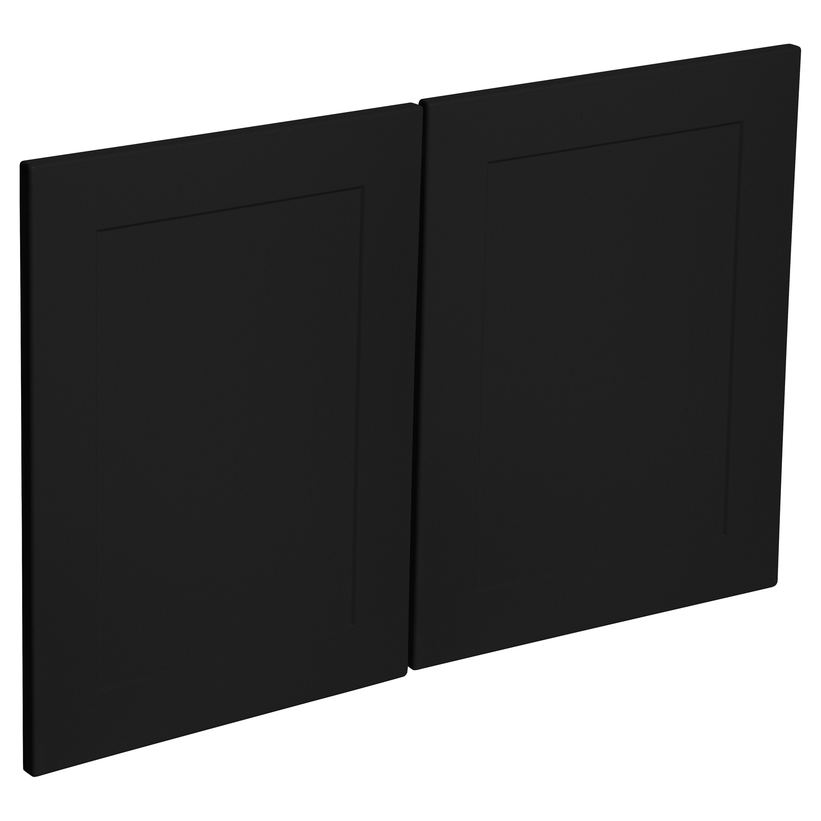 Kaboodle 900mm Black Olive Alpine Rangehood Doors 2 Pack