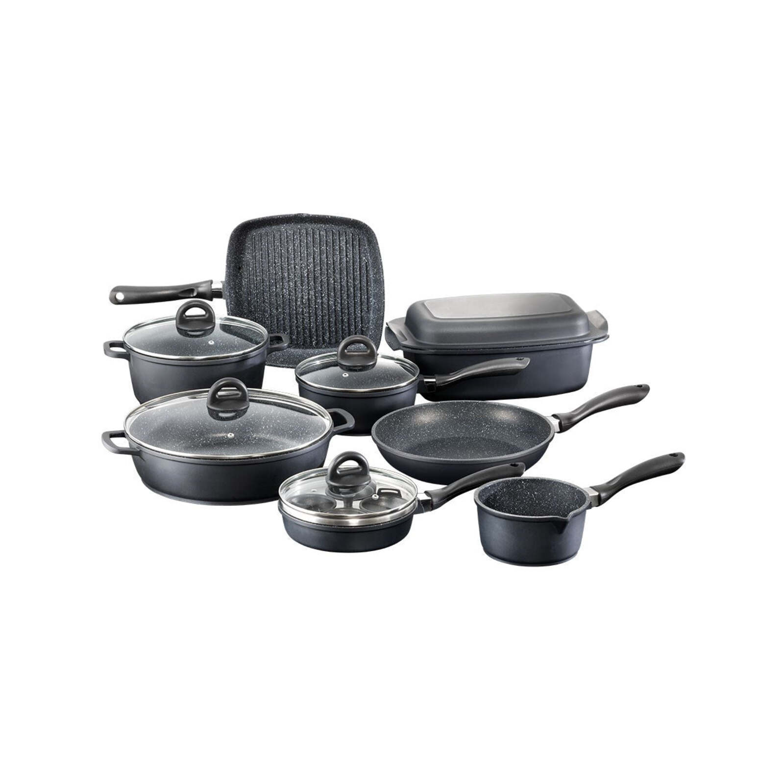 Baccarat STONE 10 Piece Cookware Set with Egg Poacher Bunnings Australia