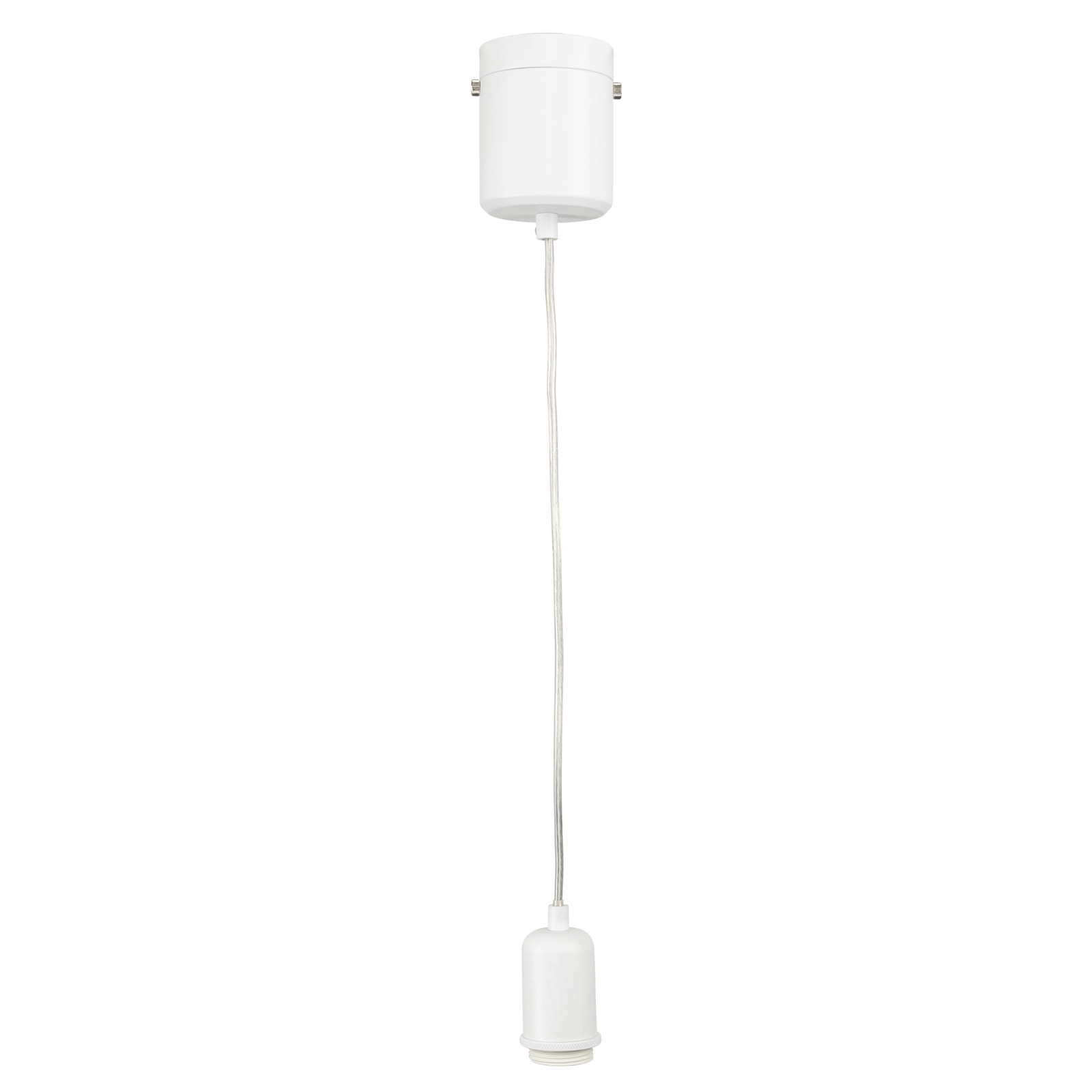 Brilliant White Maggie Plug-In DIY Shade Holding Suspension Pendant ...