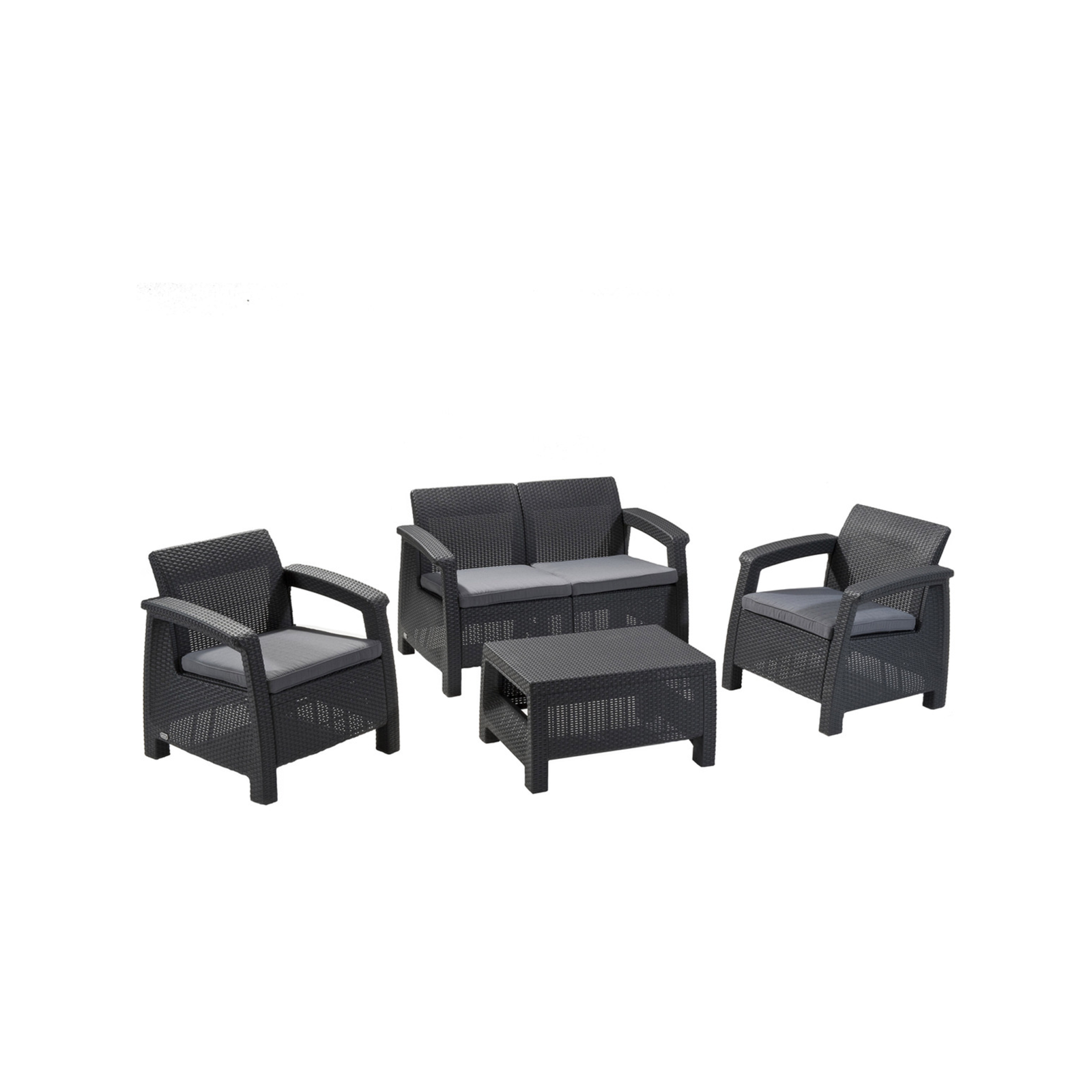 Keter Corfu Outdoor 4 Seater Lounge Set Bunnings Australia