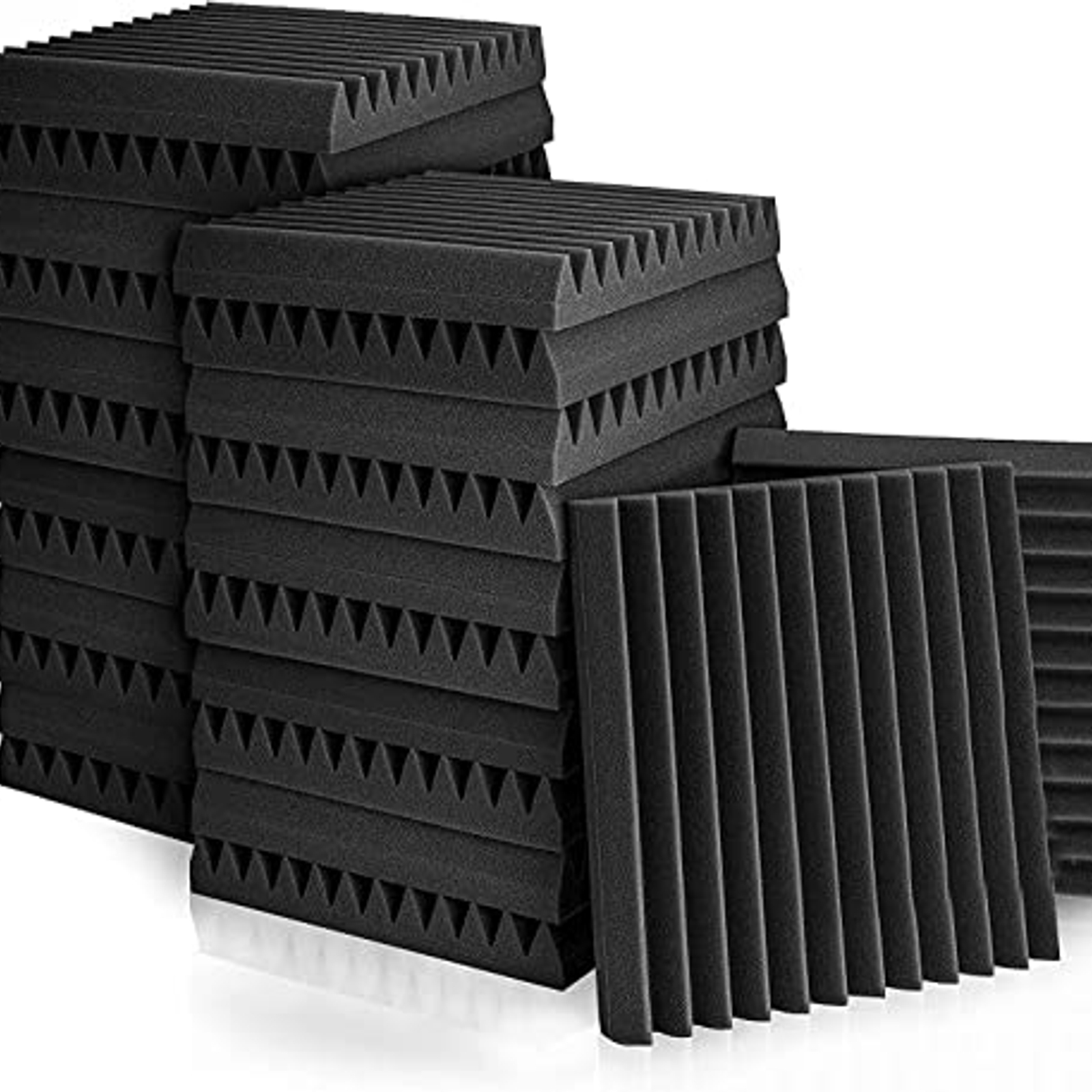 iDEER LIFE Acoustic Foam, 24Pcs, Sound Absorbing Panels Wall Tiles