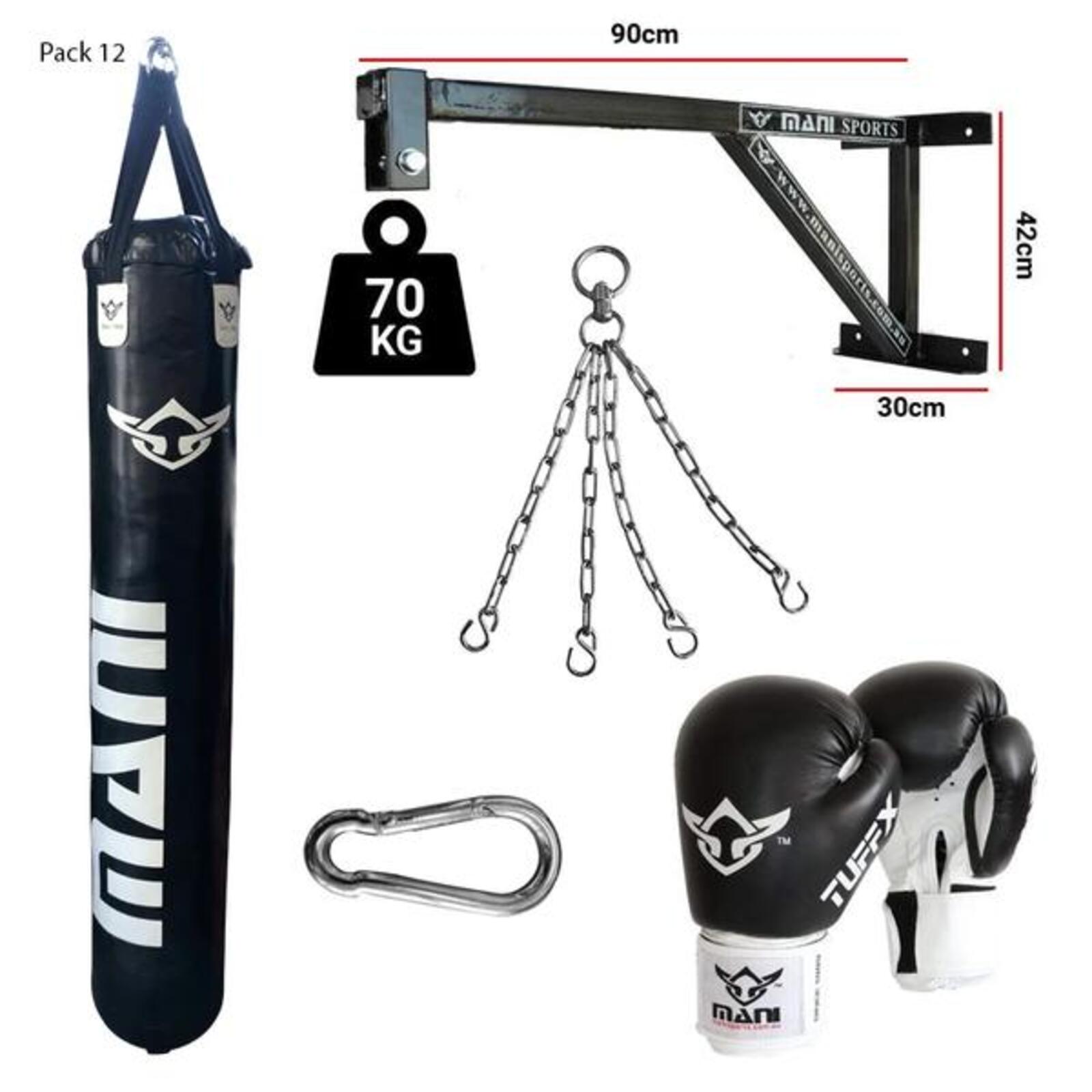 Heavy Duty Fixed Wall Bracket + 150cm 5ft Punching Bag + Mitts + Bag
