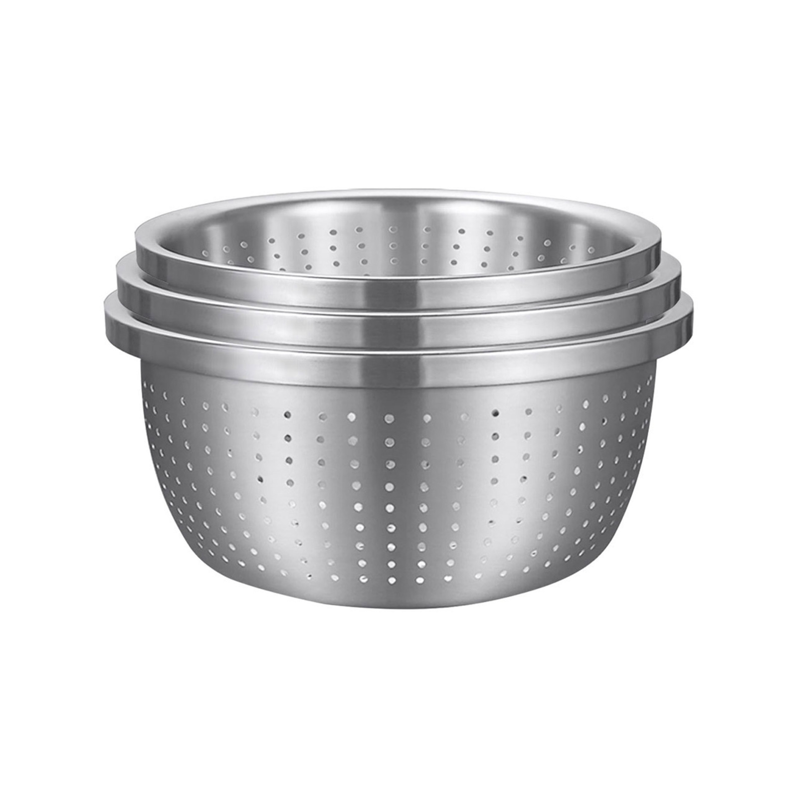 Soga Stainless Steel Metal Basket Strainer 3pcs Set A - Bunnings Australia